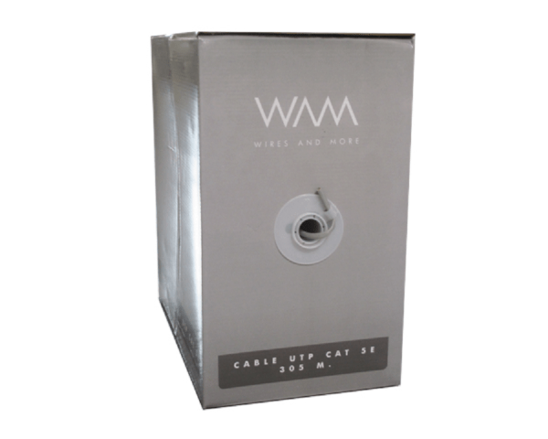 BOBINA WAM UTP CAT5E 305M GRIS