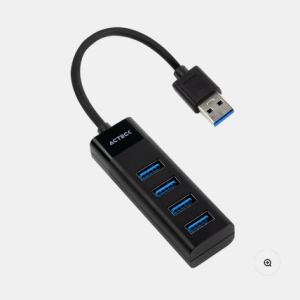 HUB USB 3.0 ACTECK 4 PUERTOS COLOR NEGRO