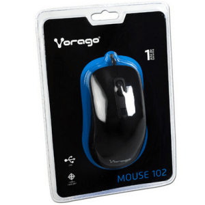 MOUSE VORAGO MO102 OPTICO NEGRO